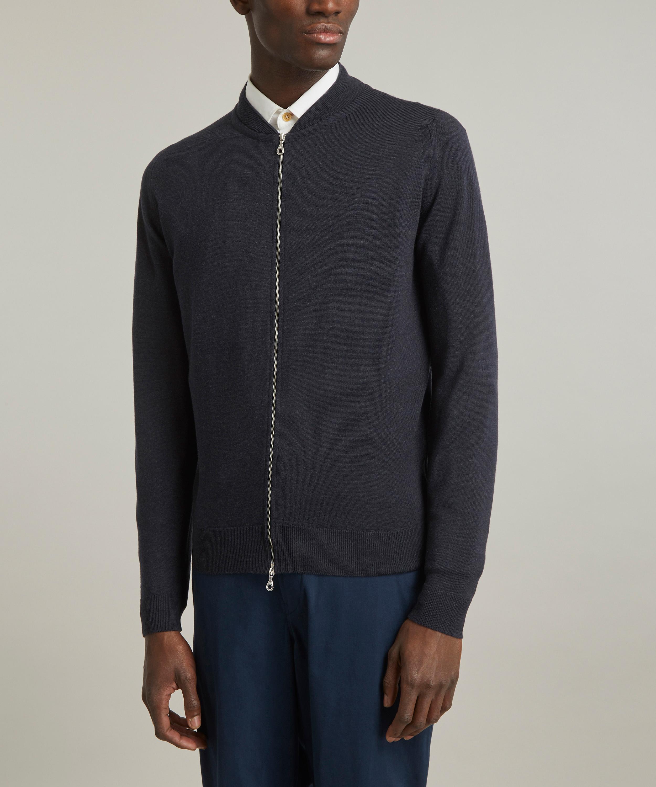John Smedley - Maclean Full Zip Bomber Jacket image number 2