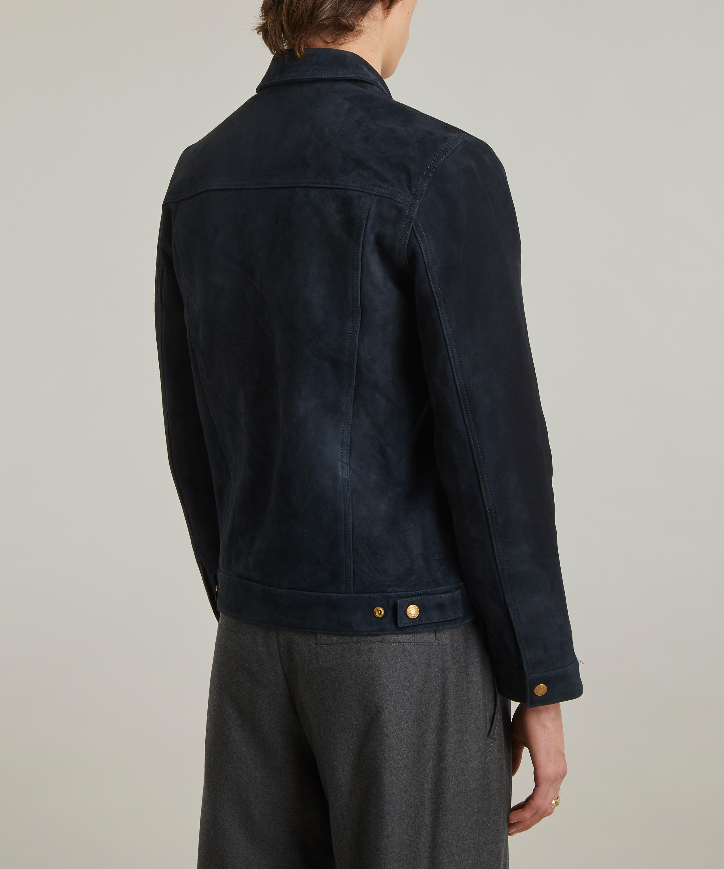 Nudie Jeans - Robby Nuback Navy Suede Jacket image number 3