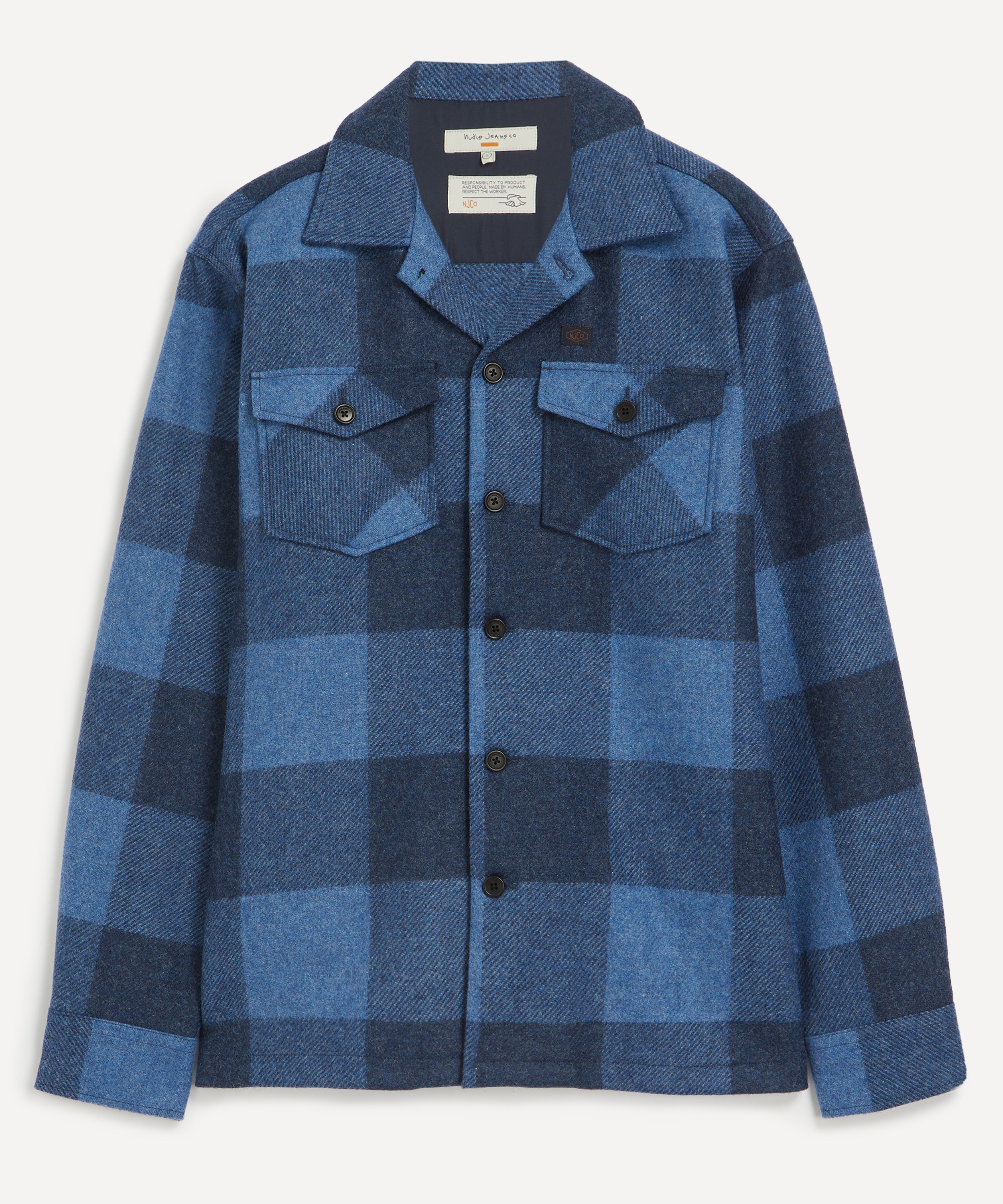Nudie Jeans - Vincent Buffalo Blue Check Shirt image number 0