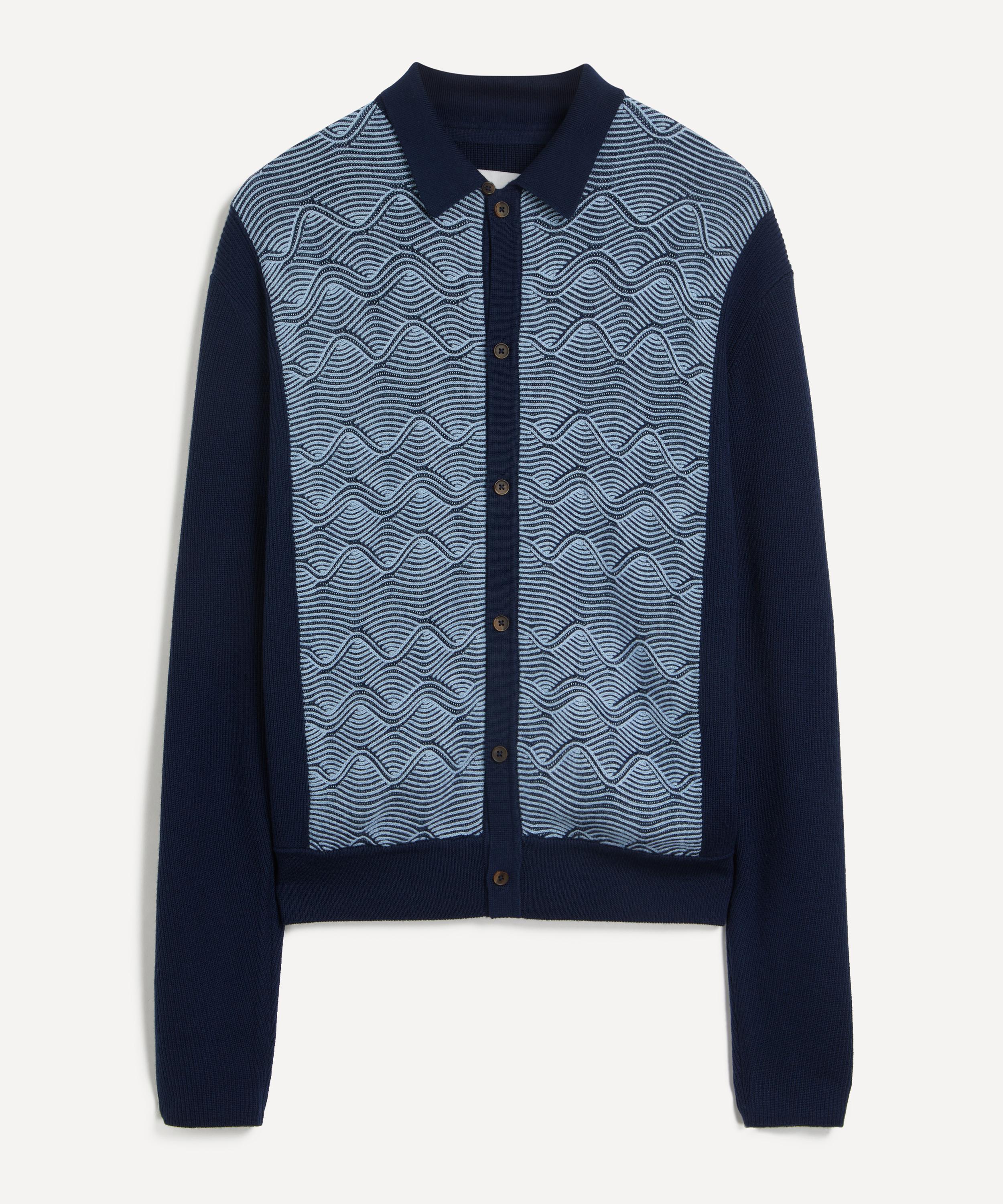 King & Tuckfield Textured Wave Cardigan | Liberty