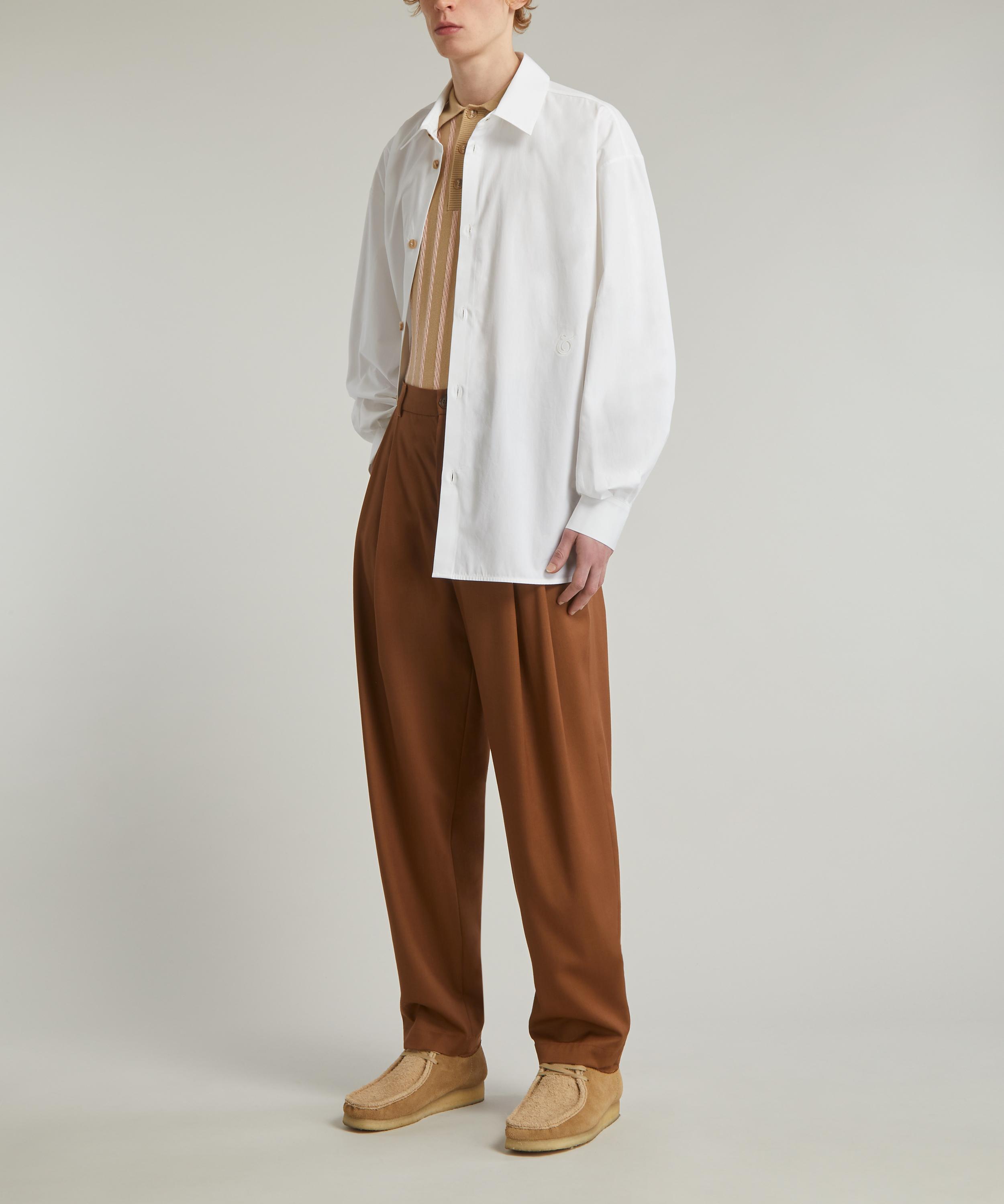 King & Tuckfield - Pleat-Sleeve Oversized Shirt image number 1