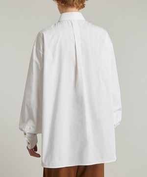 King & Tuckfield - Pleat-Sleeve Oversized Shirt image number 3