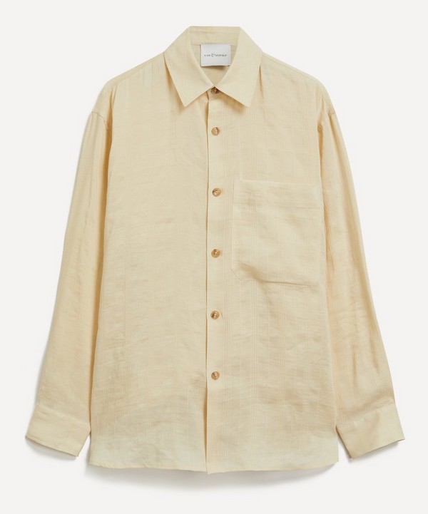 King & Tuckfield - Pocket Oversized Roll Sleeve Shirt image number null