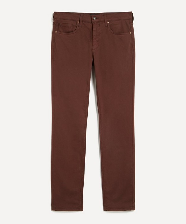 Paige - Federal Deep Aubergine Twill Jeans image number null
