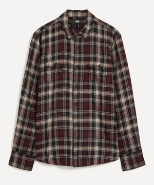 Paige - Everett Onyx Cosmos Flannel Shirt image number 0