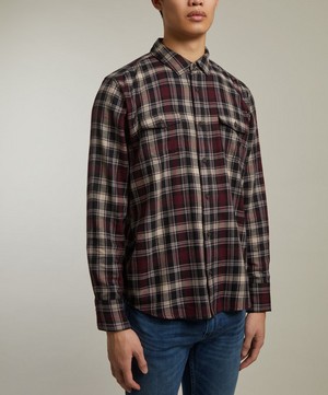 Paige - Everett Onyx Cosmos Flannel Shirt image number 2