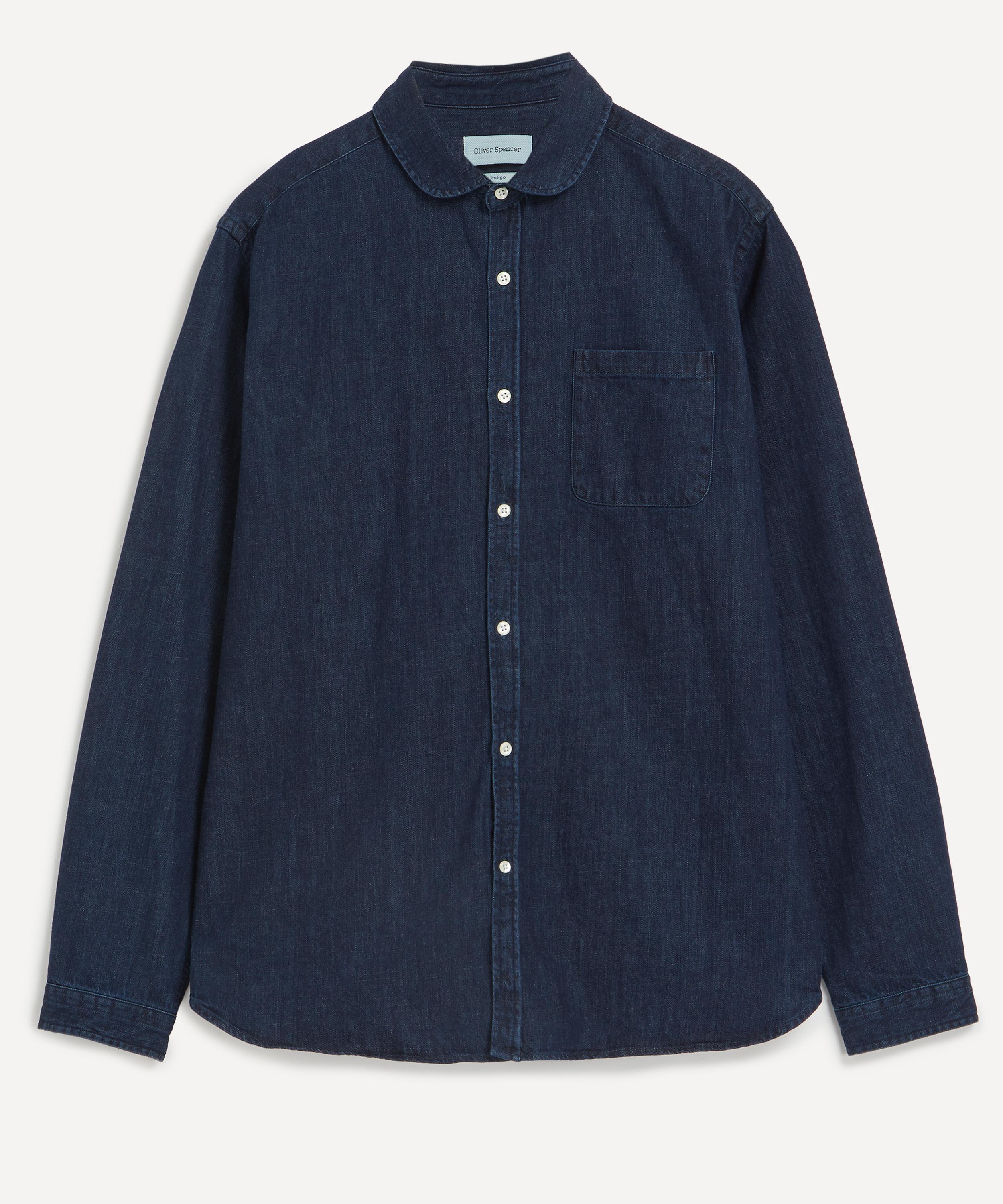 Oliver Spencer - Eton Collar Mullins Denim Shirt image number 0