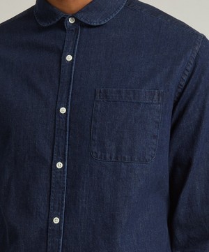 Oliver Spencer - Eton Collar Mullins Denim Shirt image number 4
