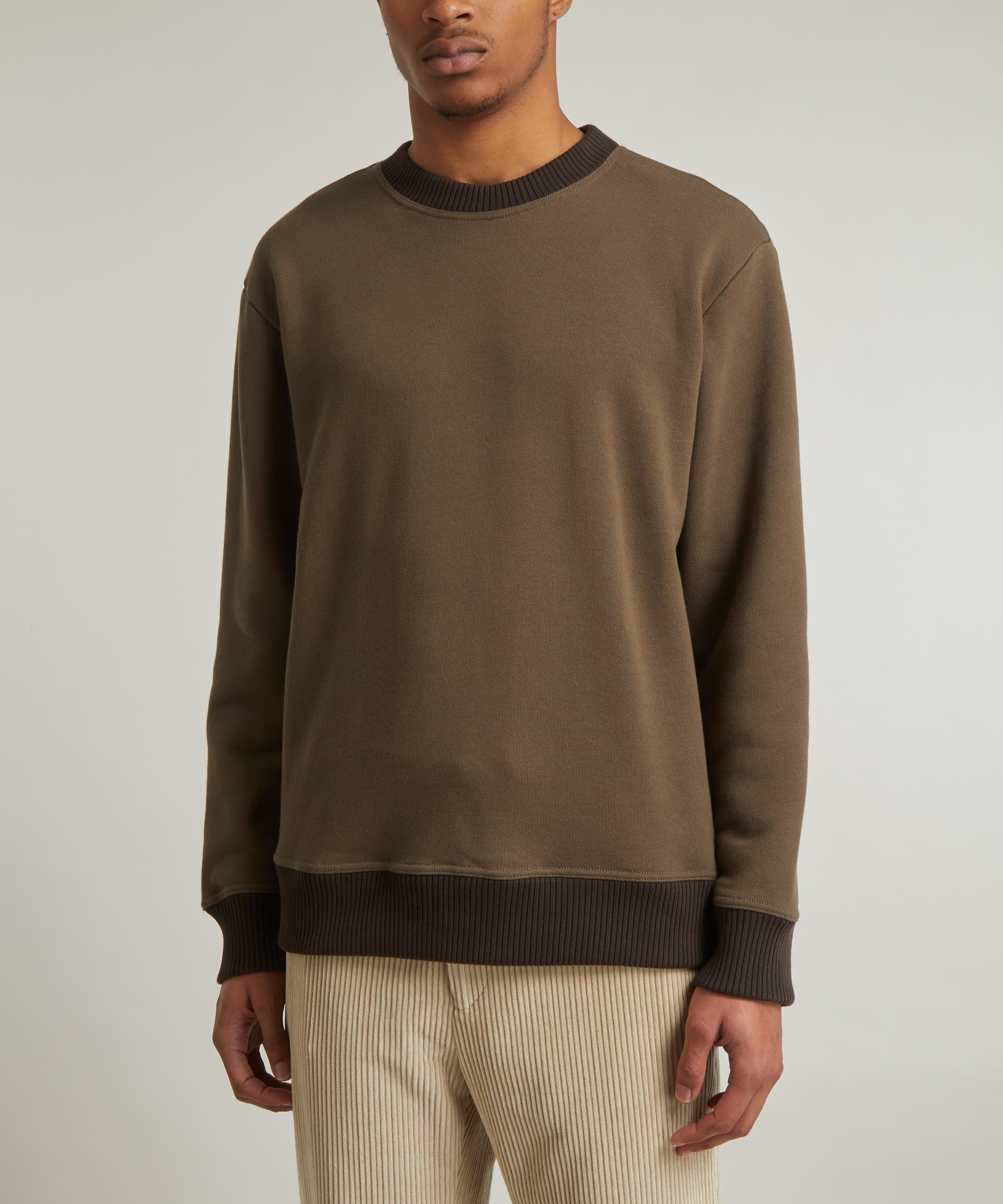 Oliver Spencer - Heavyweight Rosebank Khaki Sweatshirt image number 2