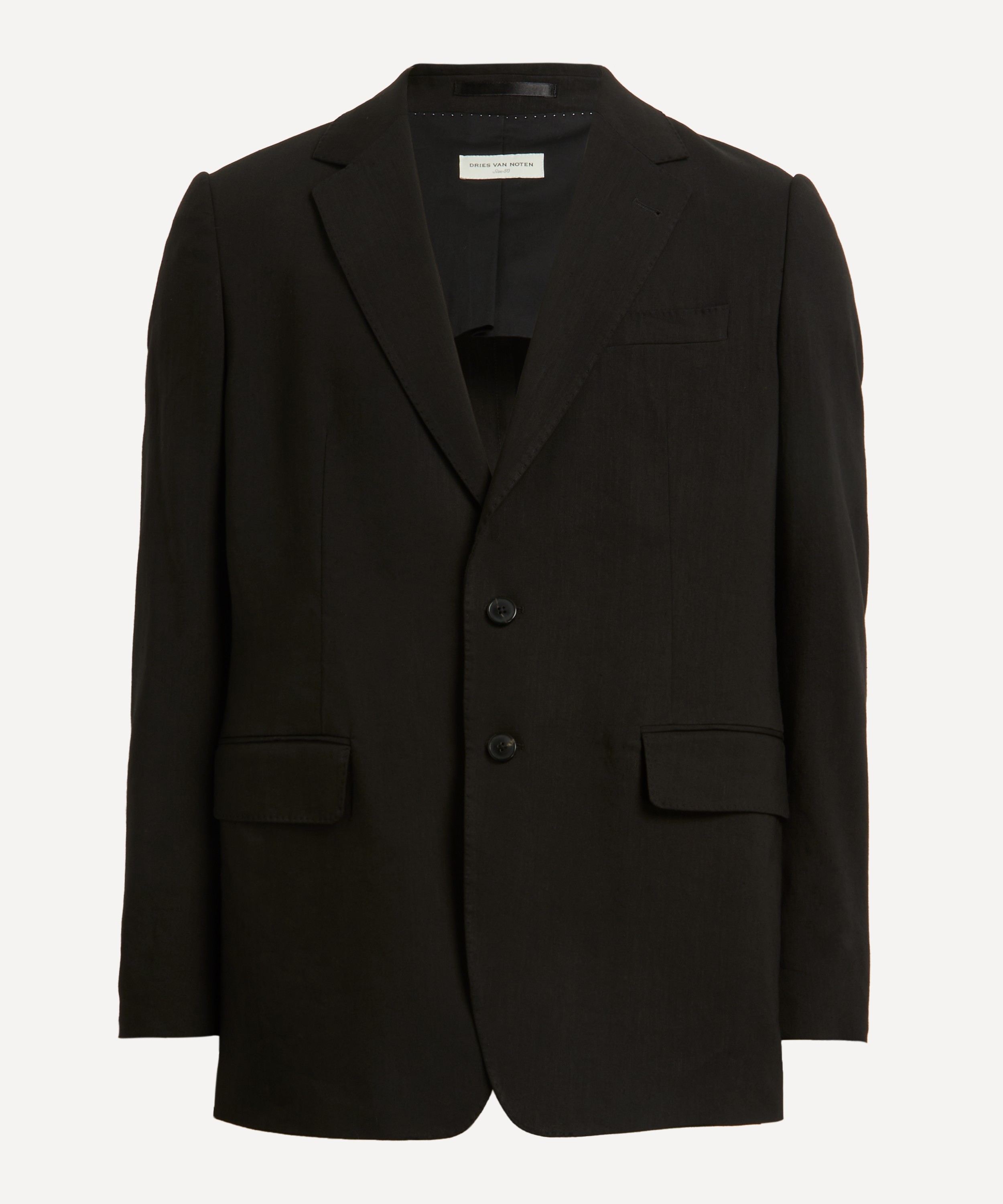 Dries Van Noten - Single-Breasted Linen Blend Jacket image number 0