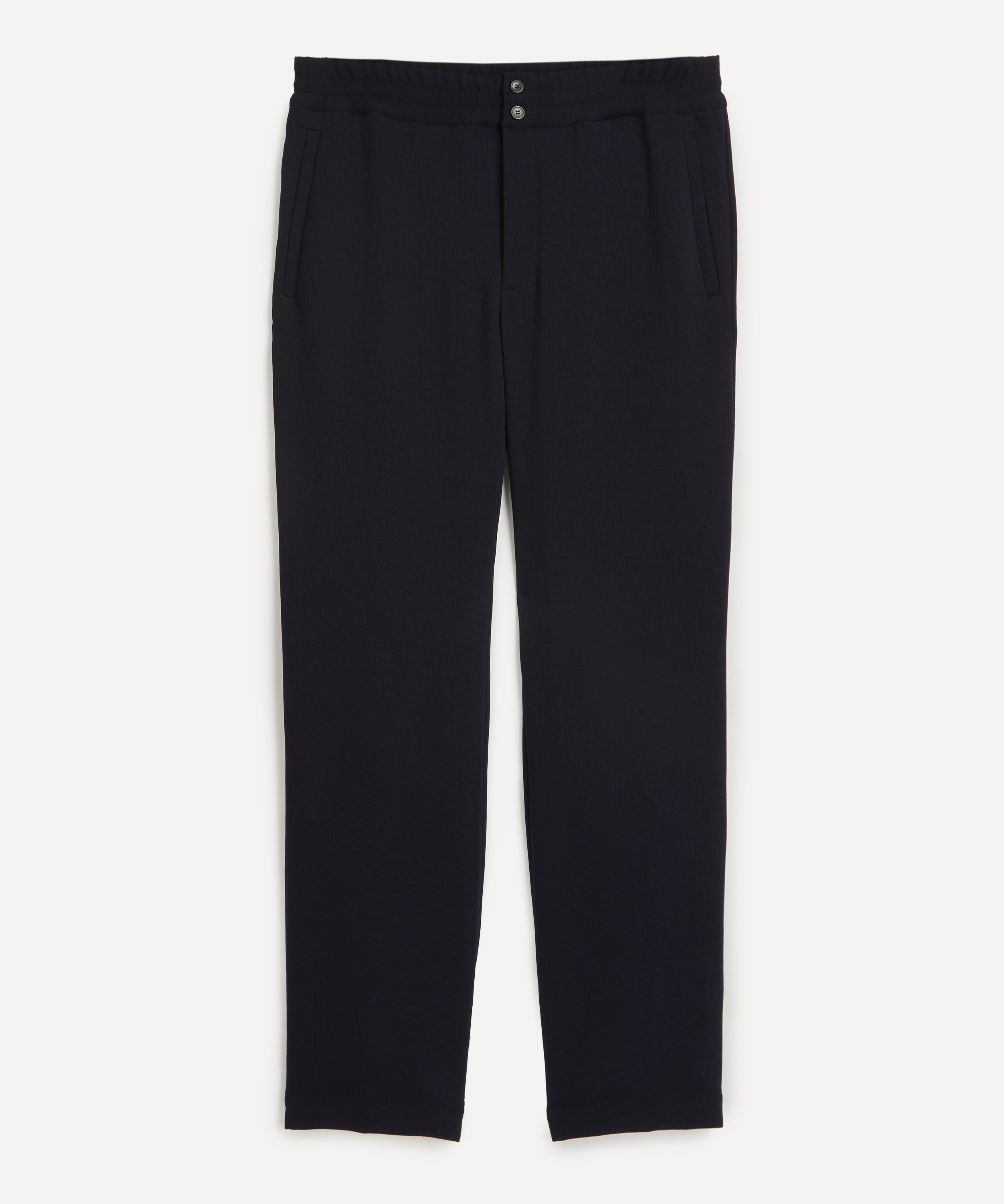 Dries Van Noten - Elasticated Navy Trousers image number 0
