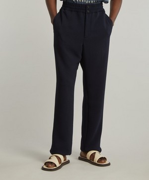 Dries Van Noten - Elasticated Navy Trousers image number 2