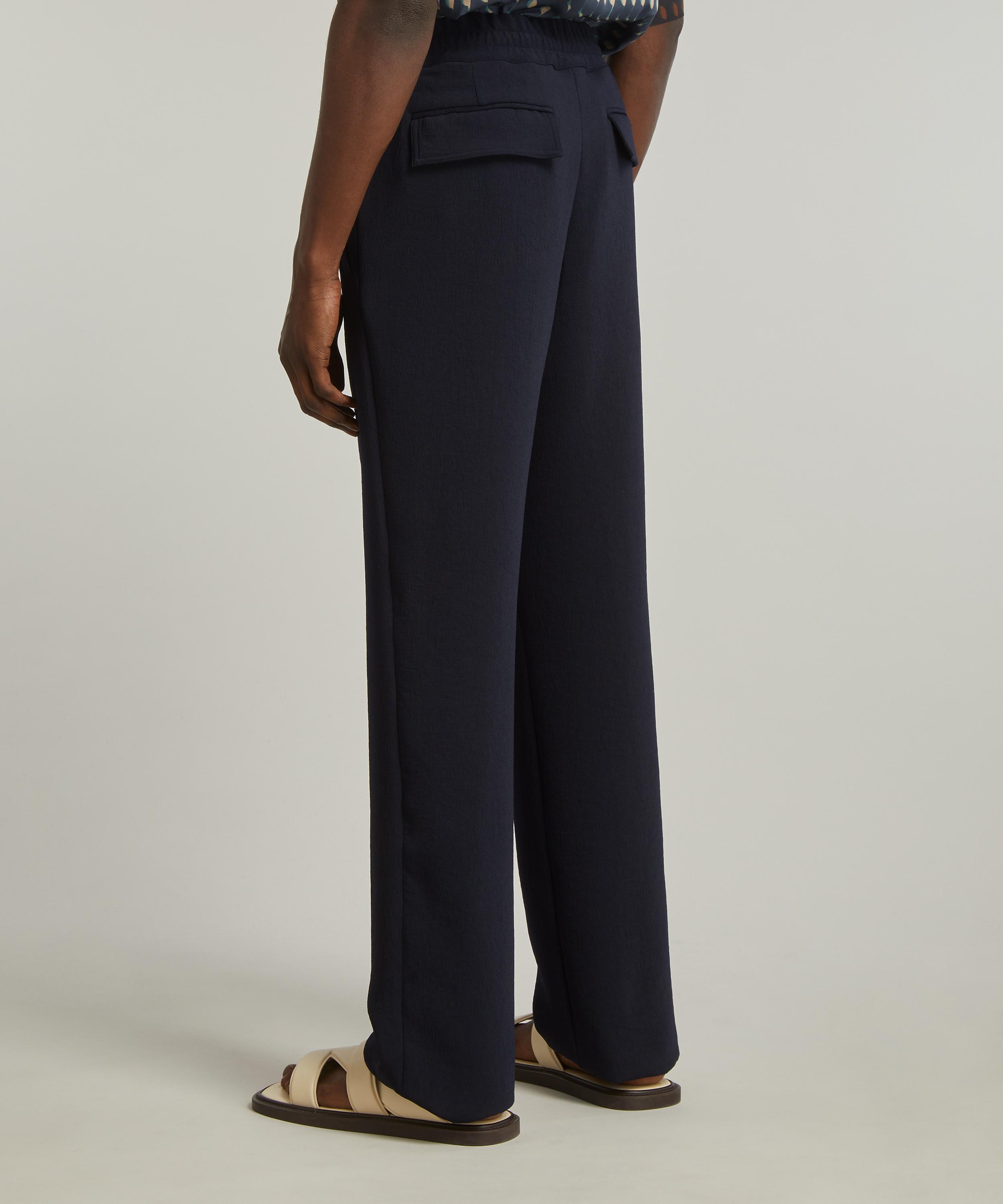 Dries Van Noten - Elasticated Navy Trousers image number 3