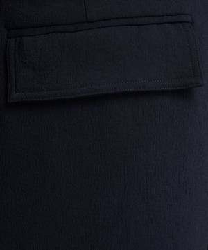 Dries Van Noten - Elasticated Navy Trousers image number 4