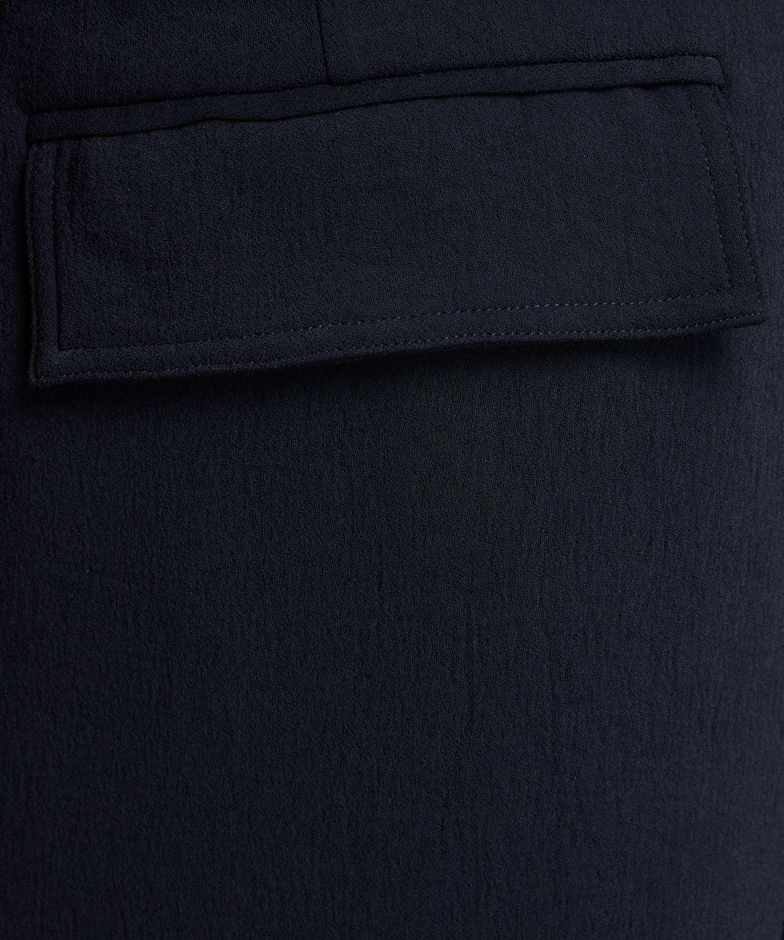 Dries Van Noten - Elasticated Navy Trousers image number 4