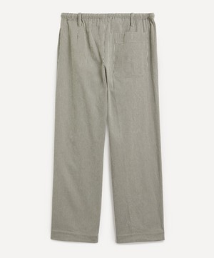 Dries Van Noten - Striped Drawstring Cotton Trousers image number 2