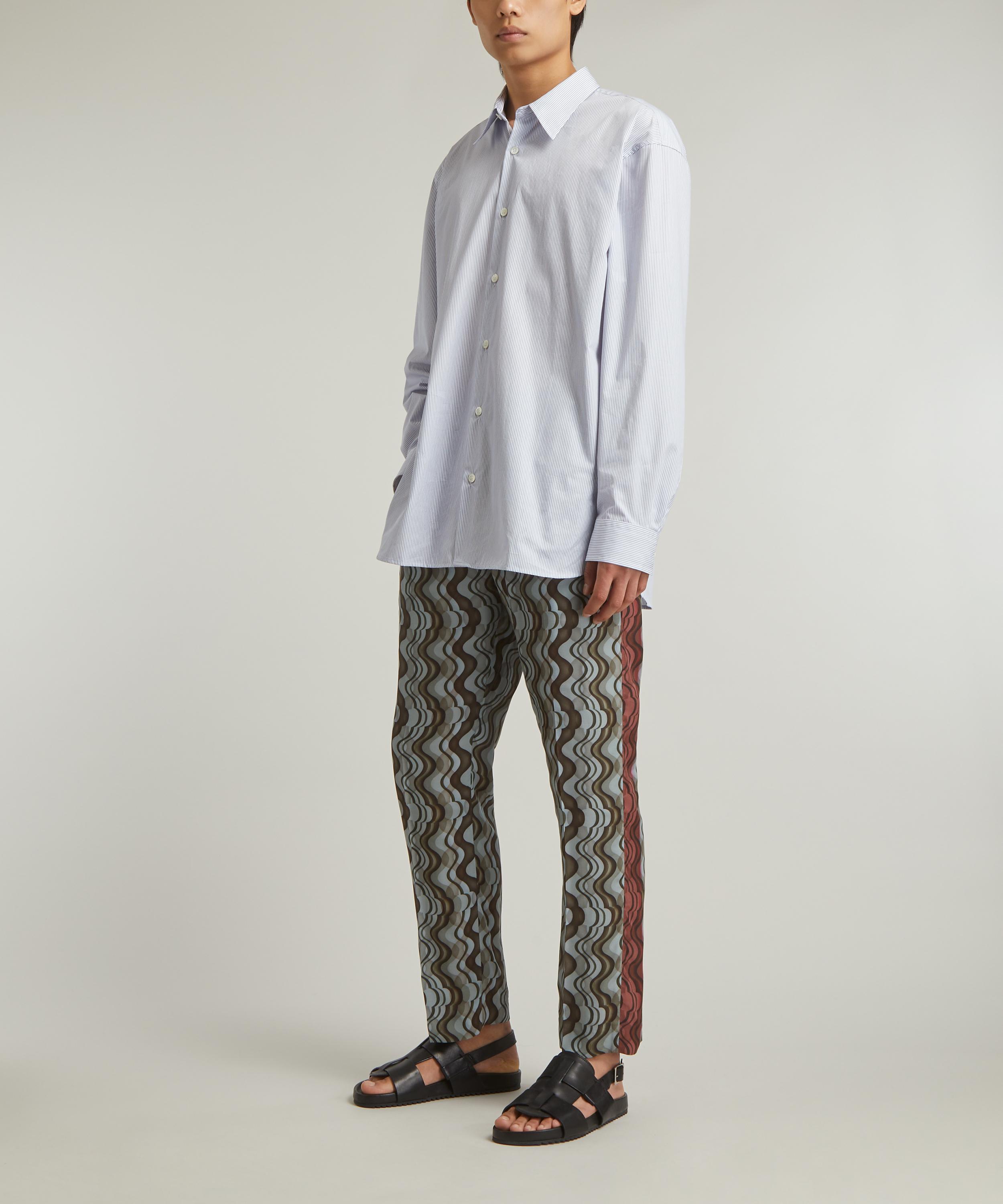 DRIES VAN NOTEN Satin-jacquard wide-leg pants | NET-A-PORTER