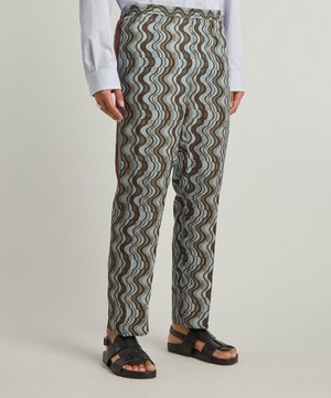 Dries Van Noten - Satin Elasticated Trousers image number 2