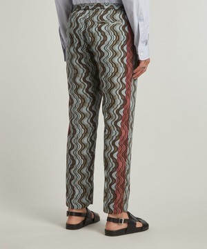 Dries Van Noten - Satin Elasticated Trousers image number 3