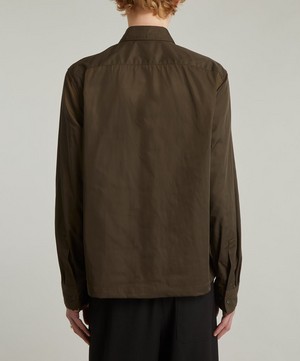 Dries Van Noten - Water-Repellent Zip-Up Shirt image number 3