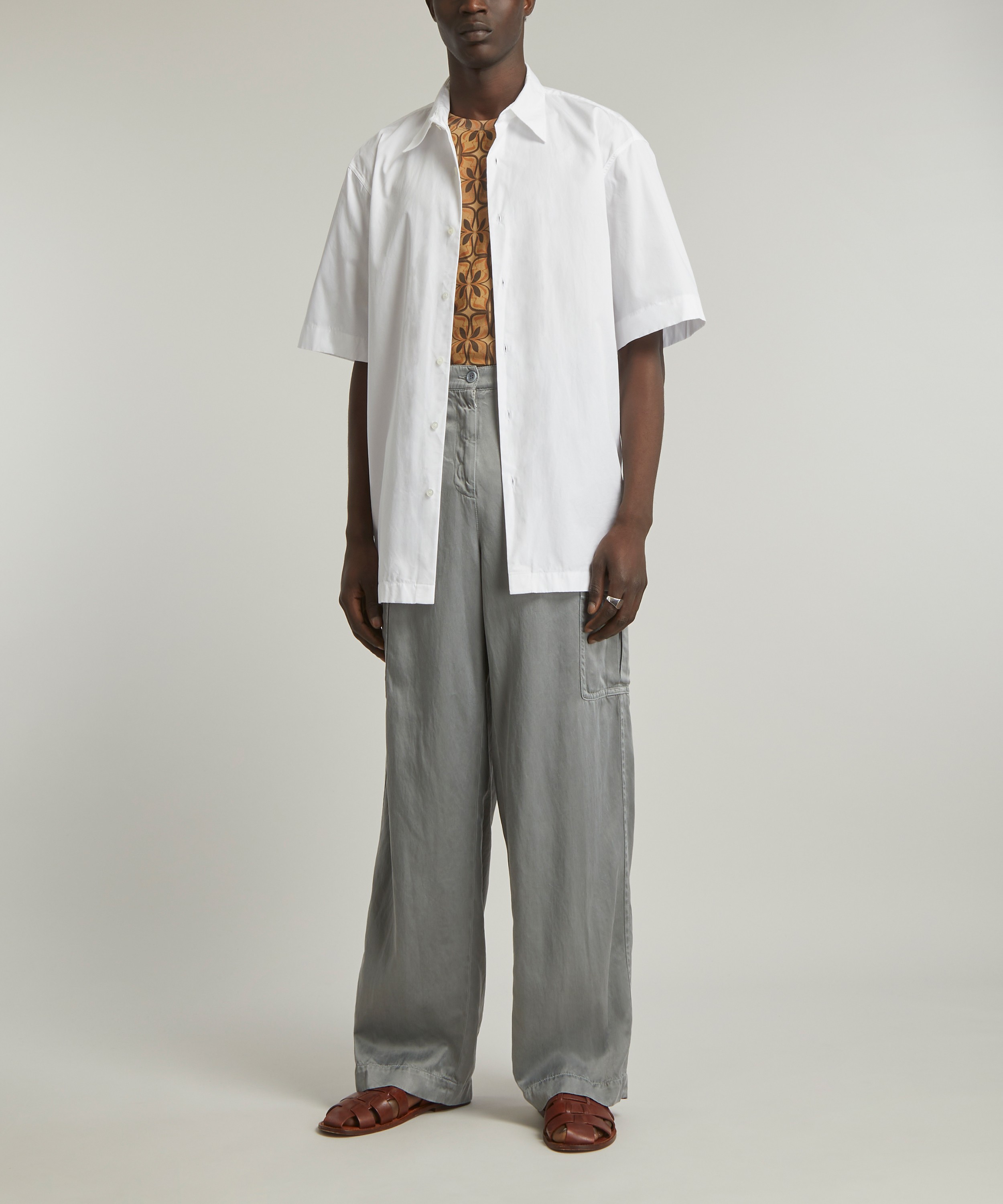 Dries Van Noten - Short Sleeve Cotton Shirt image number 1