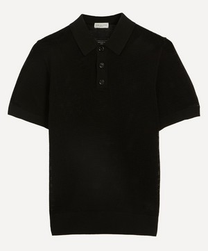 Dries Van Noten - Open-Knit Polo Shirt image number 0