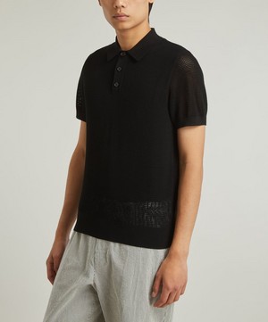 Dries Van Noten - Open-Knit Polo Shirt image number 1