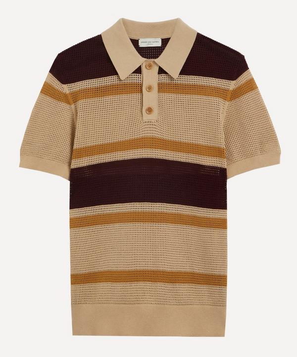 Dries Van Noten - Open-Knit Striped Polo Shirt