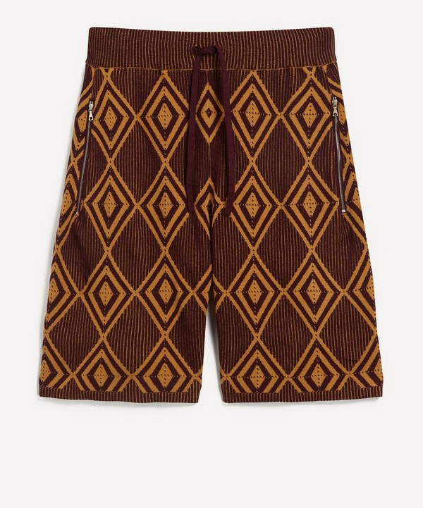 Dries Van Noten - Knitted Graphic Jacquard Shorts