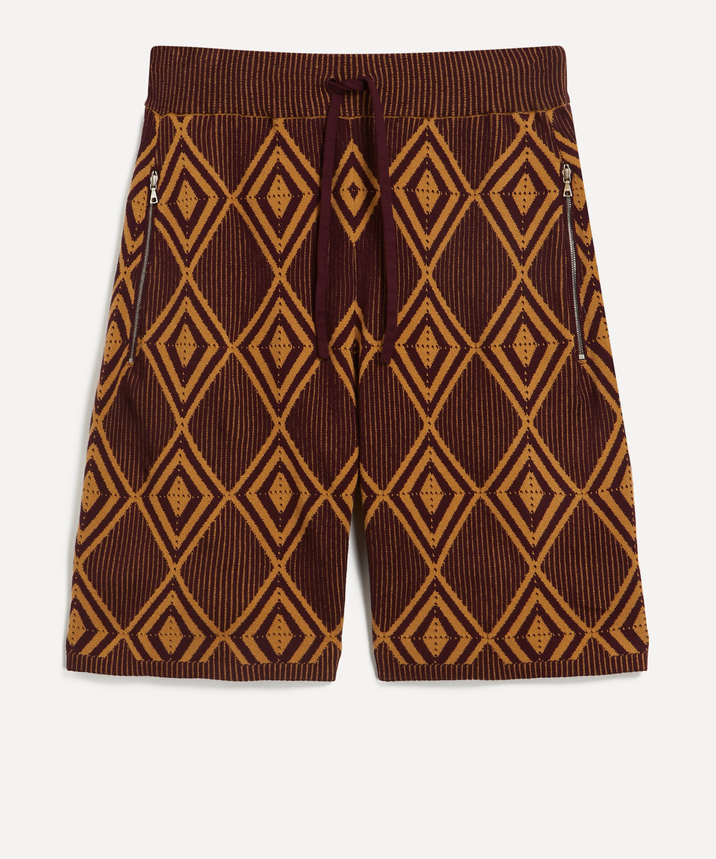 Dries Van Noten - Knitted Graphic Jacquard Shorts image number 0