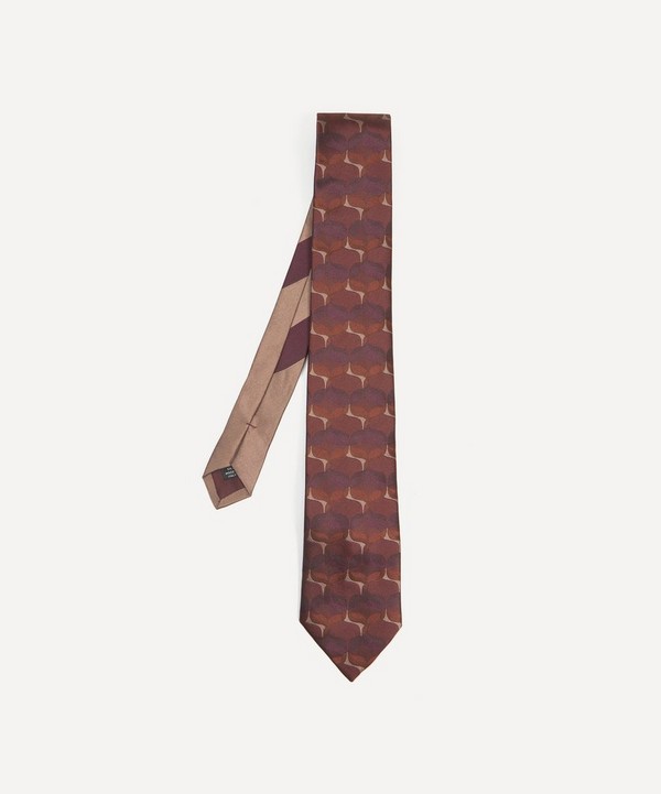 Dries Van Noten - Bordeaux Abstract Silk Jacquard Tie