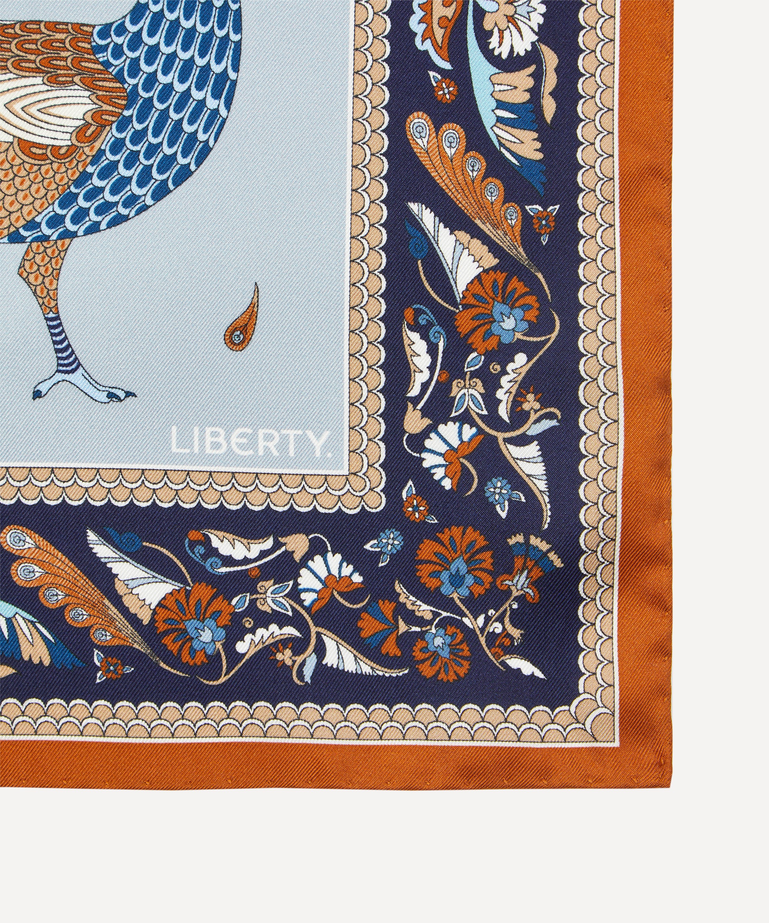 Liberty - Peacock Paradise 45X45 Silk Scarf image number 4