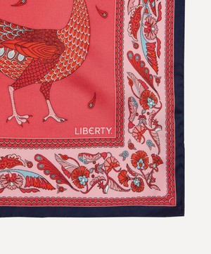 Liberty - Peacock Paradise 45X45 Silk Scarf image number 4