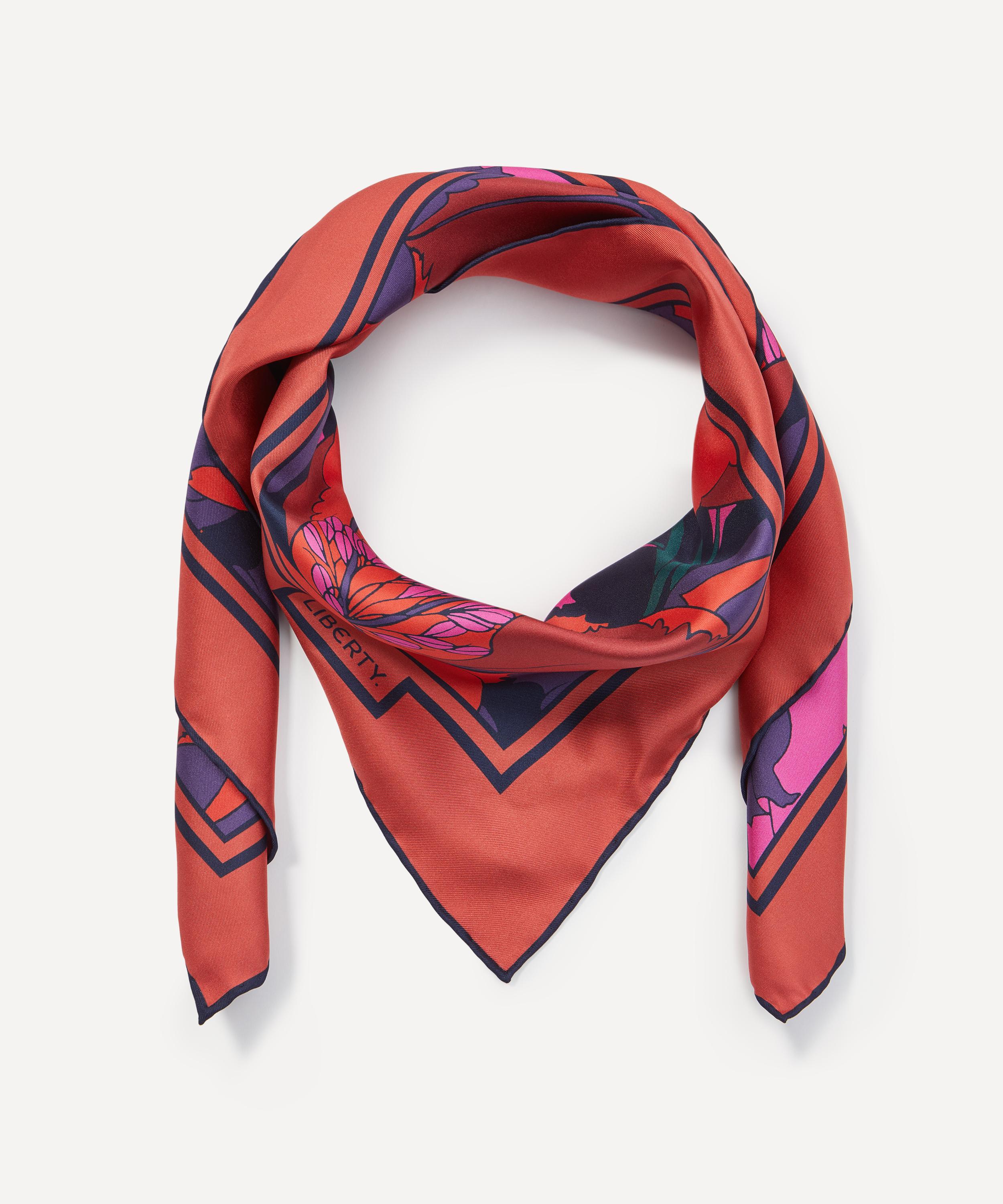 Liberty - Eustacia Reversible 100X100 Silk-Cashmere Scarf image number 2