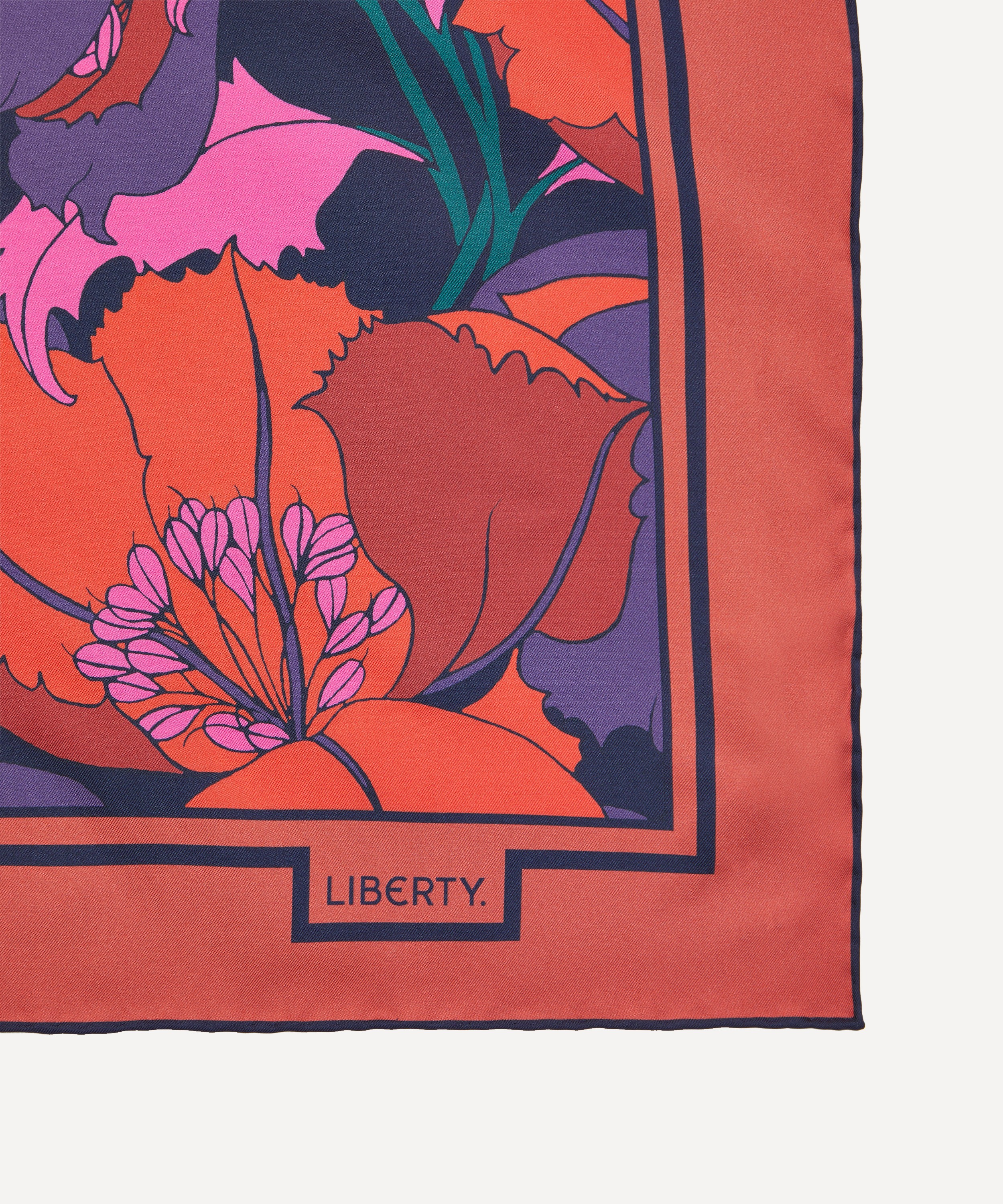 Liberty - Eustacia Reversible 100X100 Silk-Cashmere Scarf image number 3