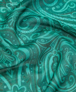 Liberty - Lasenby Paisley 140X140 Silk-Cashmere Scarf image number 4