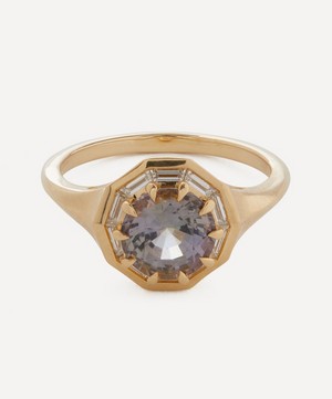 Artemer - 18ct Gold One-of-a-Kind Tanzanite and Trapeze Diamond Engagement Ring image number 0