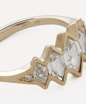 Artemer - 18ct Gold Mountain Lake Diamond Engagement Ring image number 1
