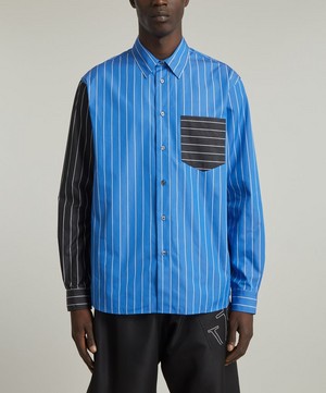 JW Anderson - Classic Fit Patchwork Shirt image number 2