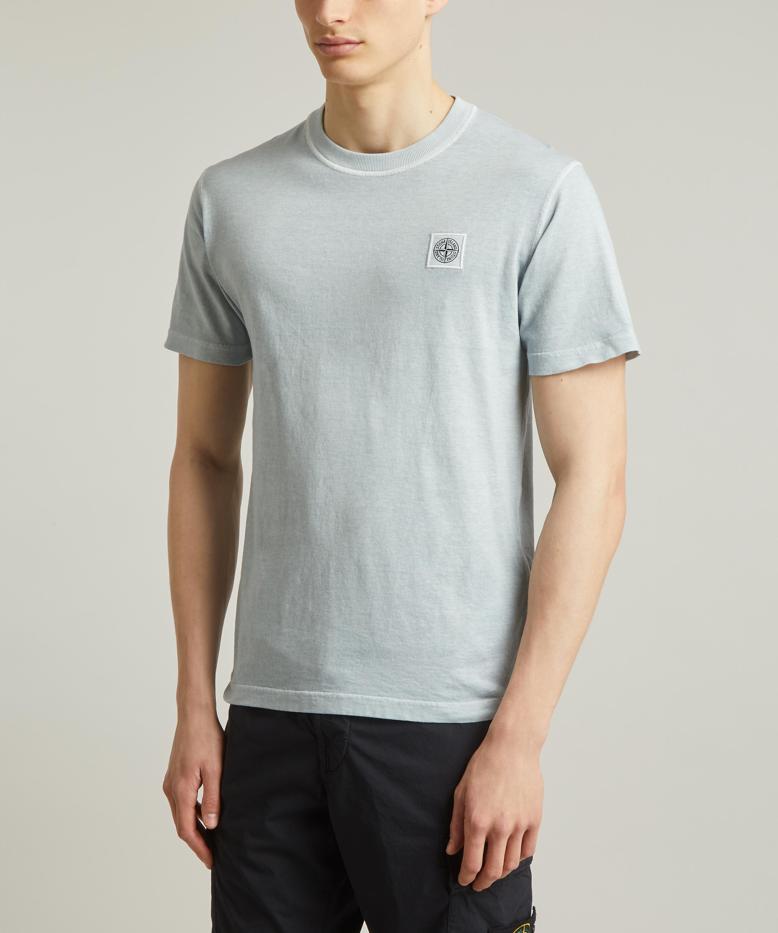 Stone Island - Short Sleeve Sky-Blue T-Shirt image number 2