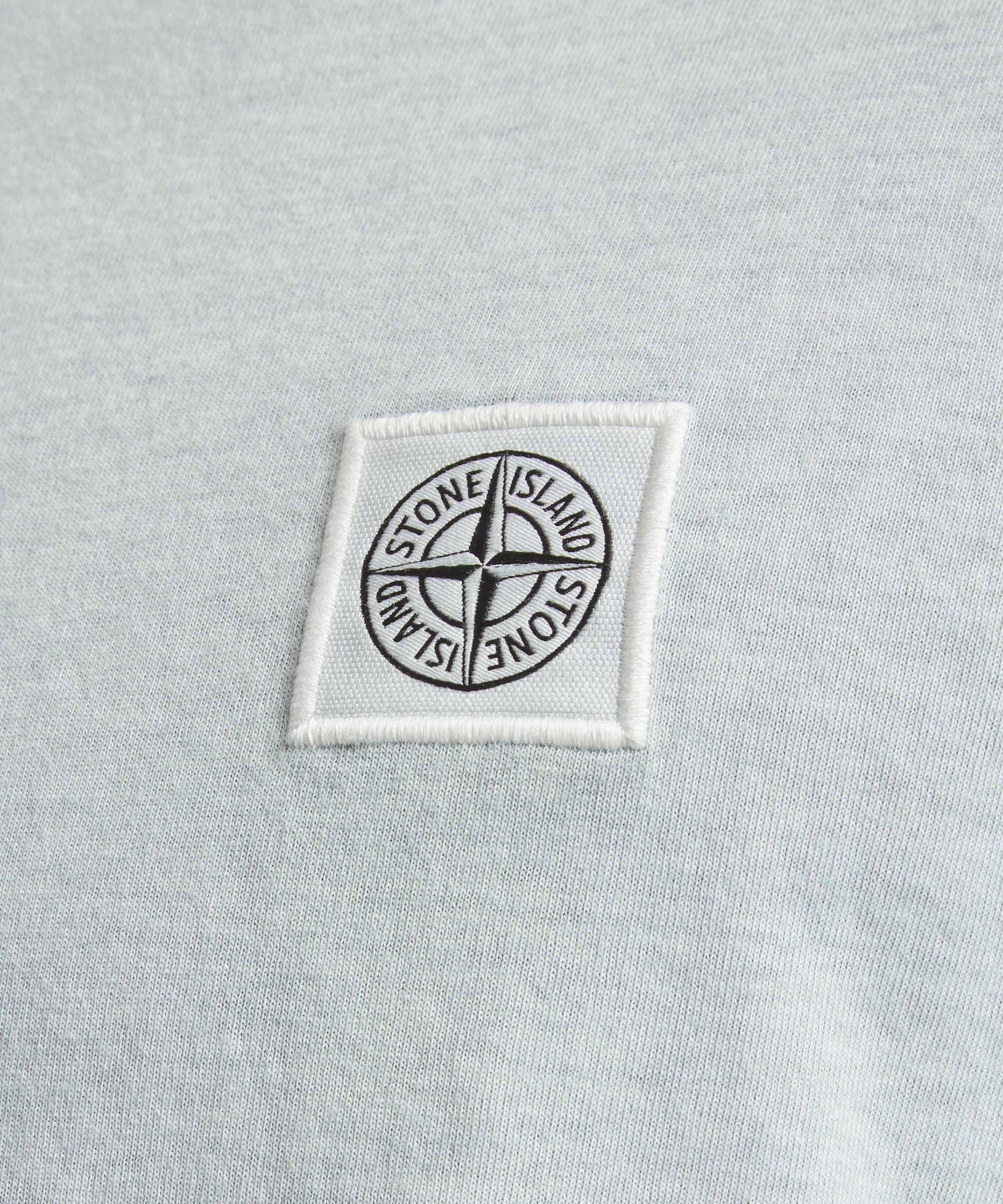 Stone Island - Short Sleeve Sky-Blue T-Shirt image number 4