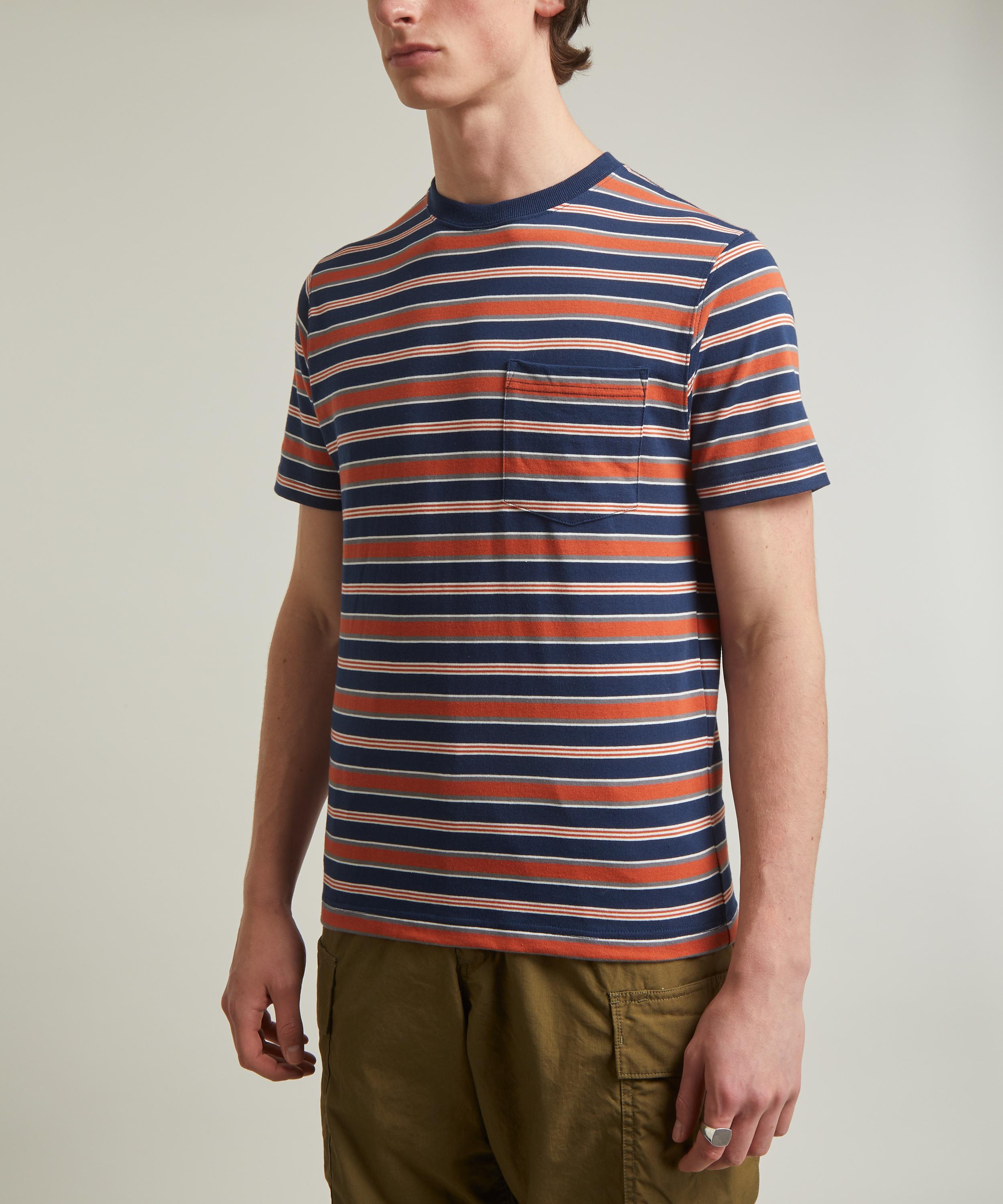 Beams - Pocket Tee Striped Cotton-Jersey T-Shirt image number 2