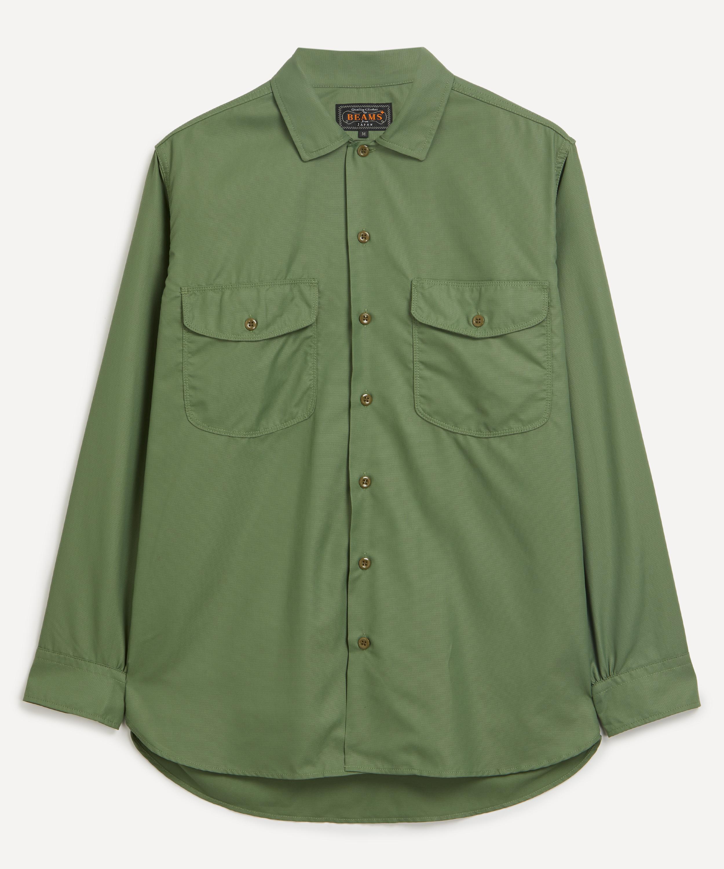 Beams Classic Micro Mesh Overshirt | Liberty