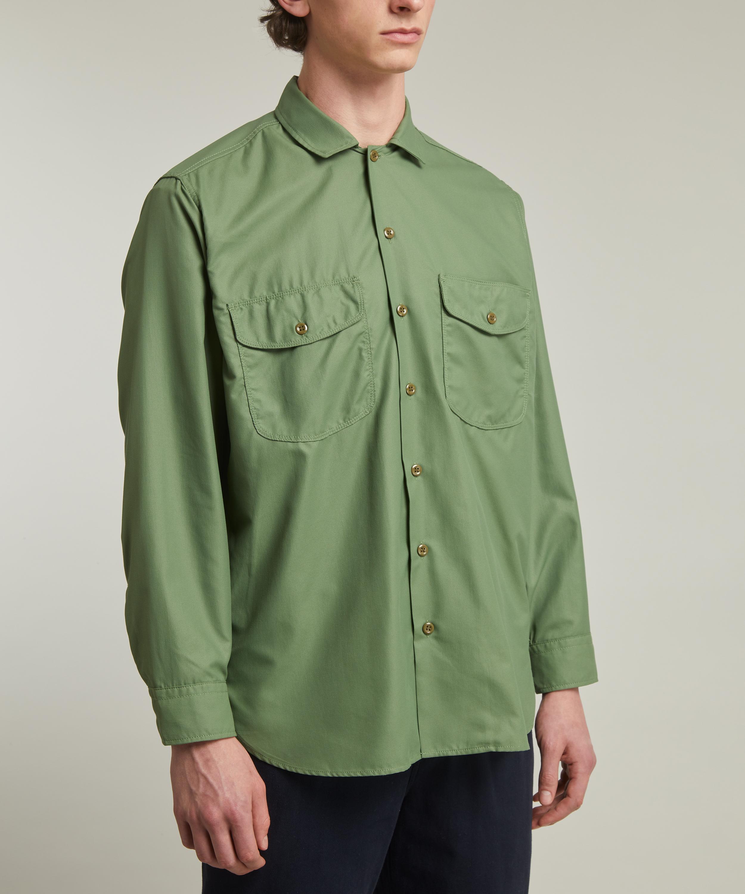 Beams Classic Micro Mesh Overshirt | Liberty