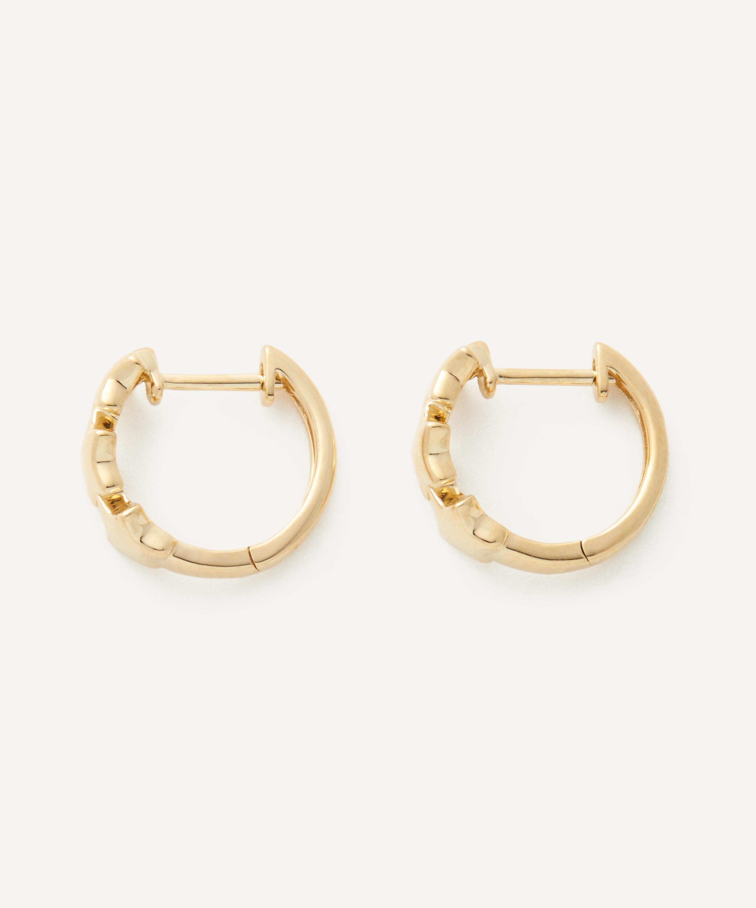 Roxanne First - 14ct Gold Starry Night Hoop Earrings