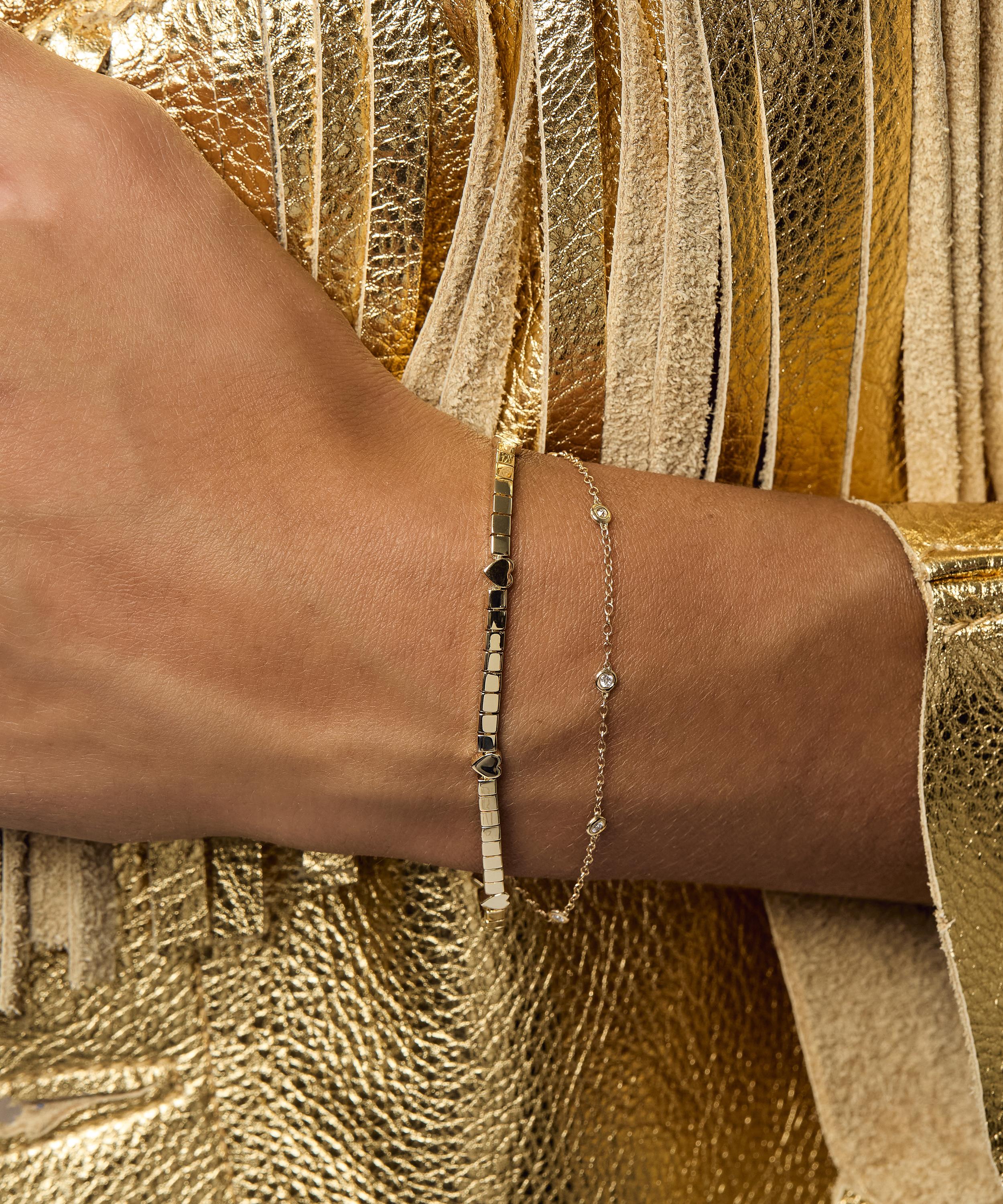 Roxanne First - 14ct Gold Diamond a Day Bracelet image number 1