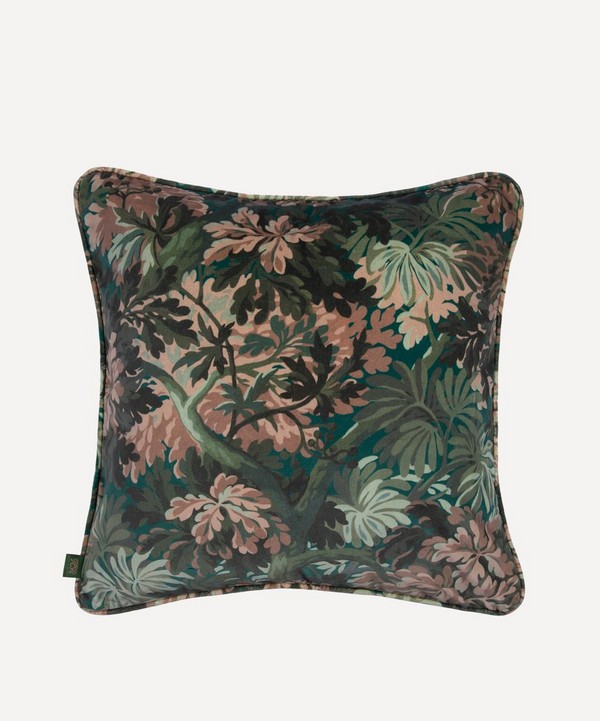 House of Hackney - Foris Large Piped Velvet Cushion image number null