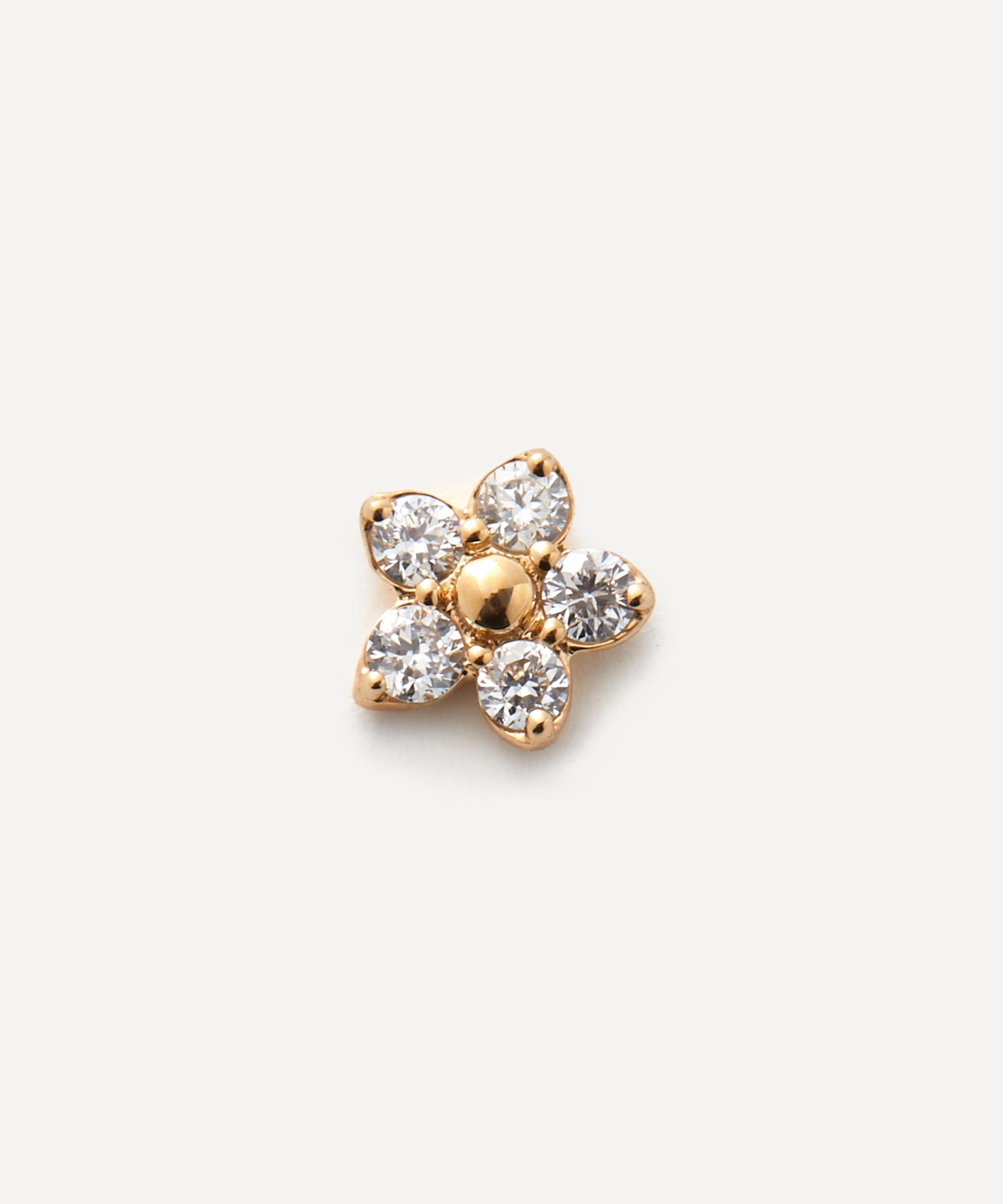 Maria Black - 14ct Gold Daisy 5mm Stud Earring image number 0