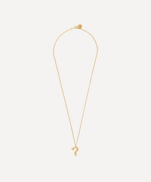 Alex Monroe - 18ct Gold-Plated Vermeil Silver Just My Type Question Mark Necklace image number 2