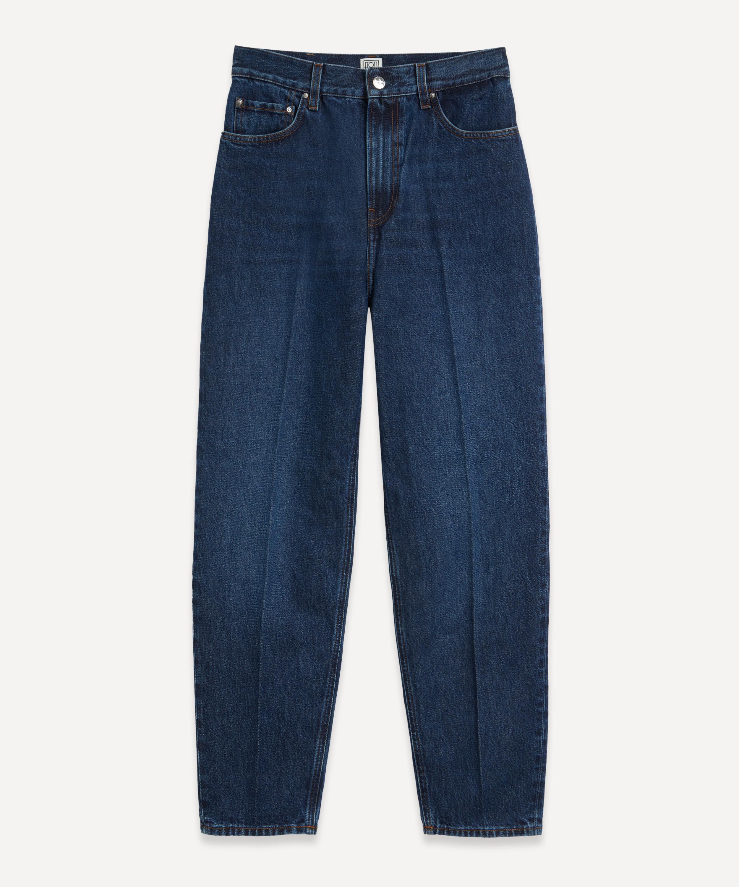 Toteme - Wide Tapered Leg Denim Jeans image number 0